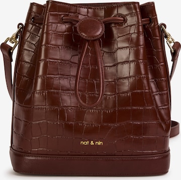 Nat&Nin Сумка через плечо ' NORAH ' в Коричневый: спереди