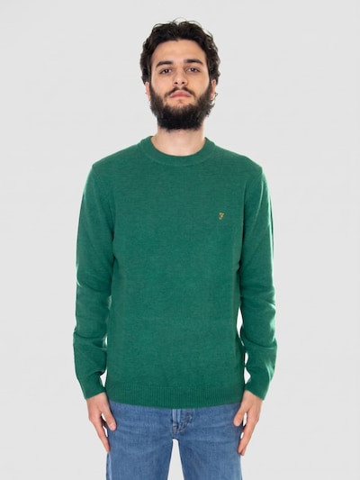 FARAH Sweter 'Birchall Crew Sweat Green Aloe' w rozmiarze S w kolorze zielonym, Podgląd produktu