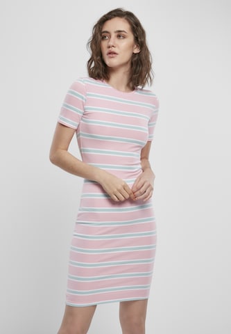 Urban Classics Kleid in Pink: front