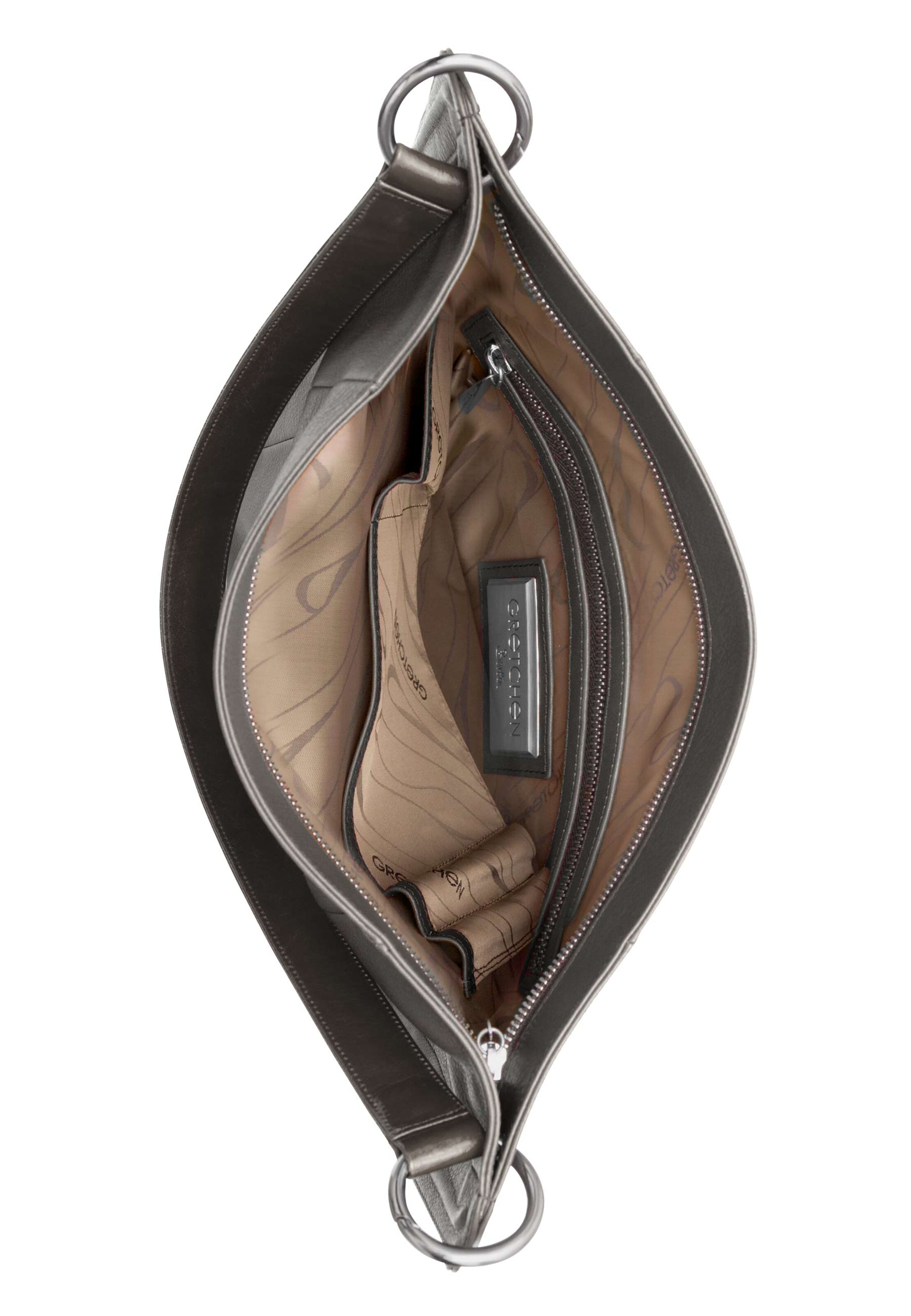 Gretchen Schultertasche 'Lyra' in Grau