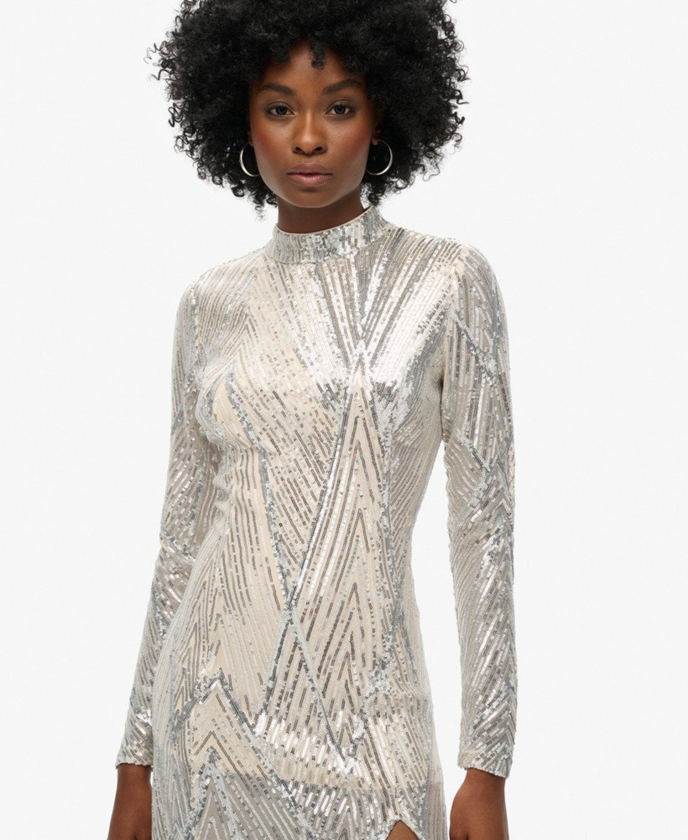 Superdry & Co Kleid in Silber