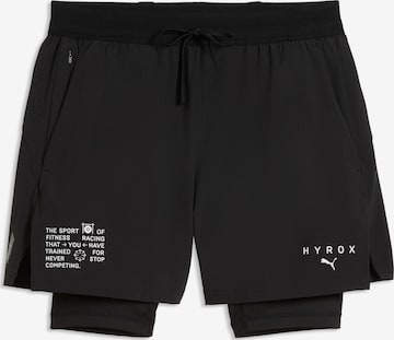 Regular Pantalon de sport PUMA en noir : devant