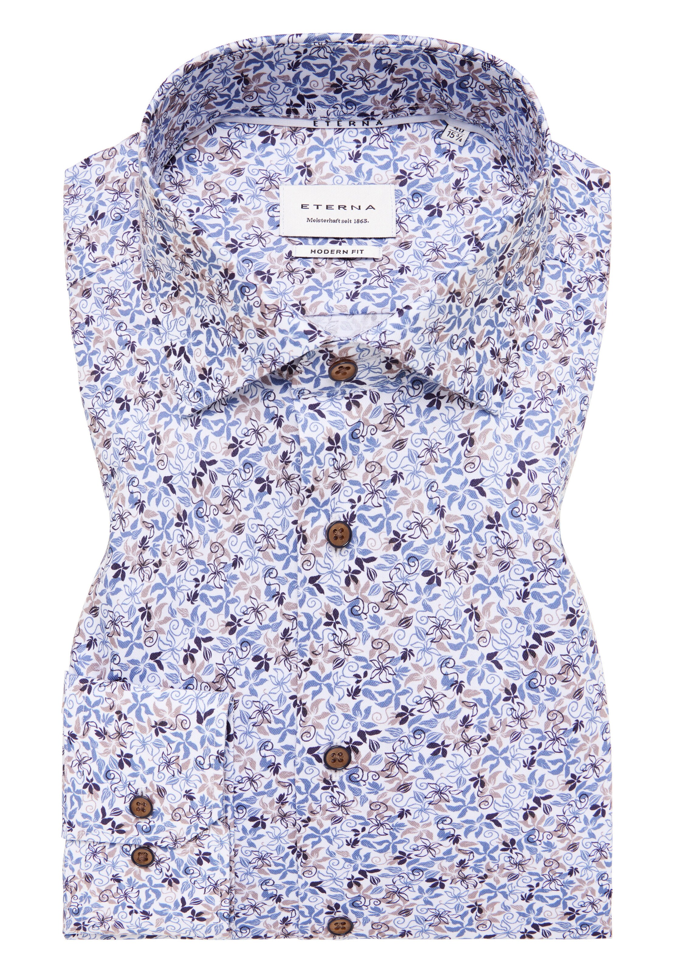 ETERNA Regular Fit Hemd in Blau