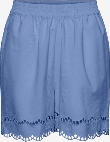 PIECESLoosefit Hlače 'PCSARA' - plava boja: prednji dio