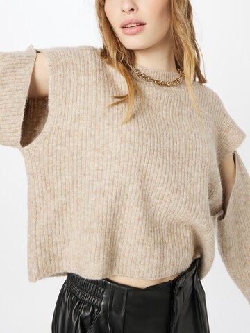 WEEKDAY - Jersey 'Remi' en beige