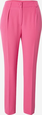 Wallis Tapered Bandplooibroek in Roze: voorkant