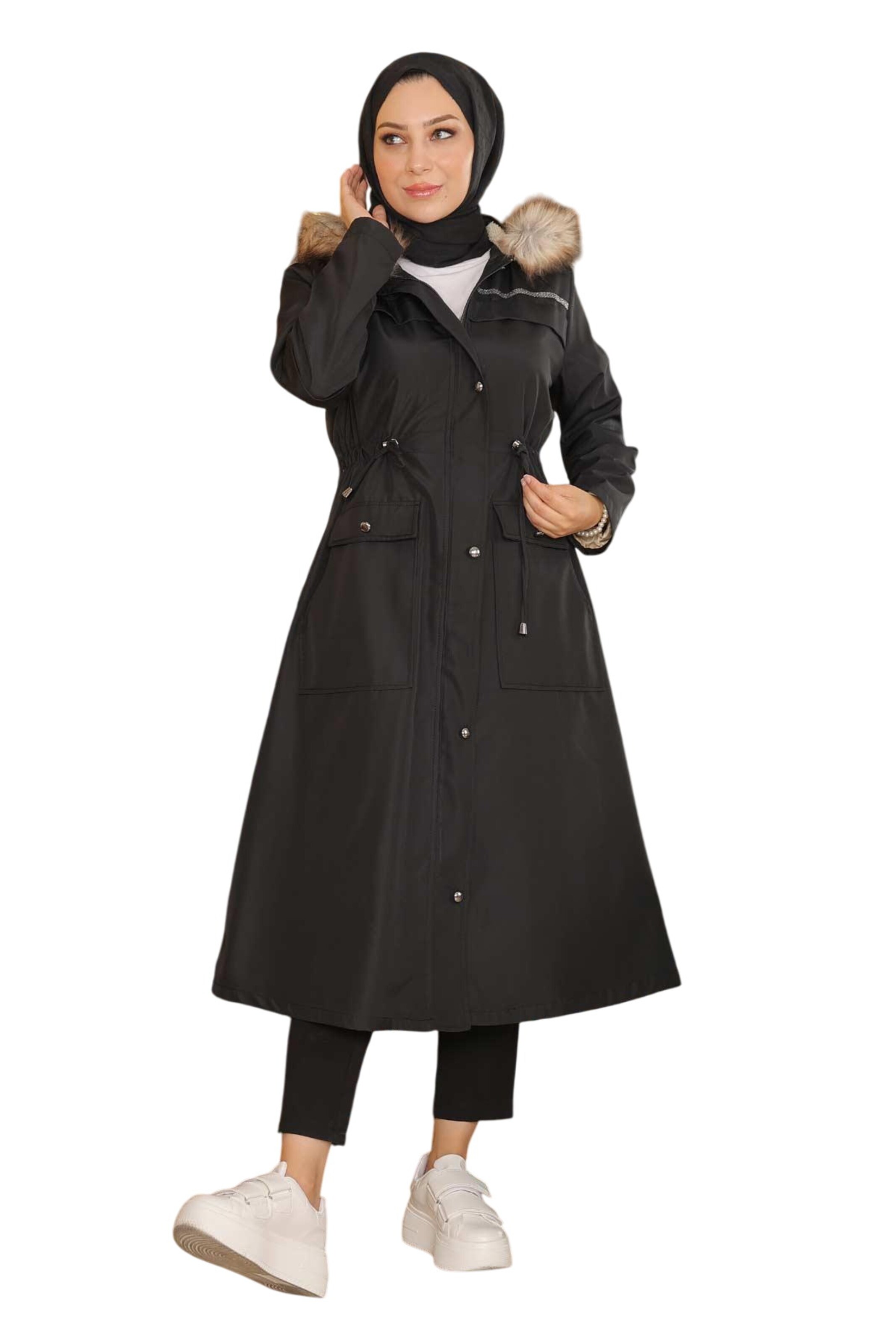 MODAMIHRAM Winterparka in Zwart