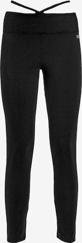 DEHA Skinny Workout Pants in Black: front