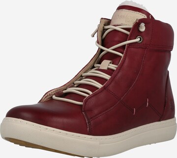 COSMOS COMFORT High-Top Sneakers in Red: front