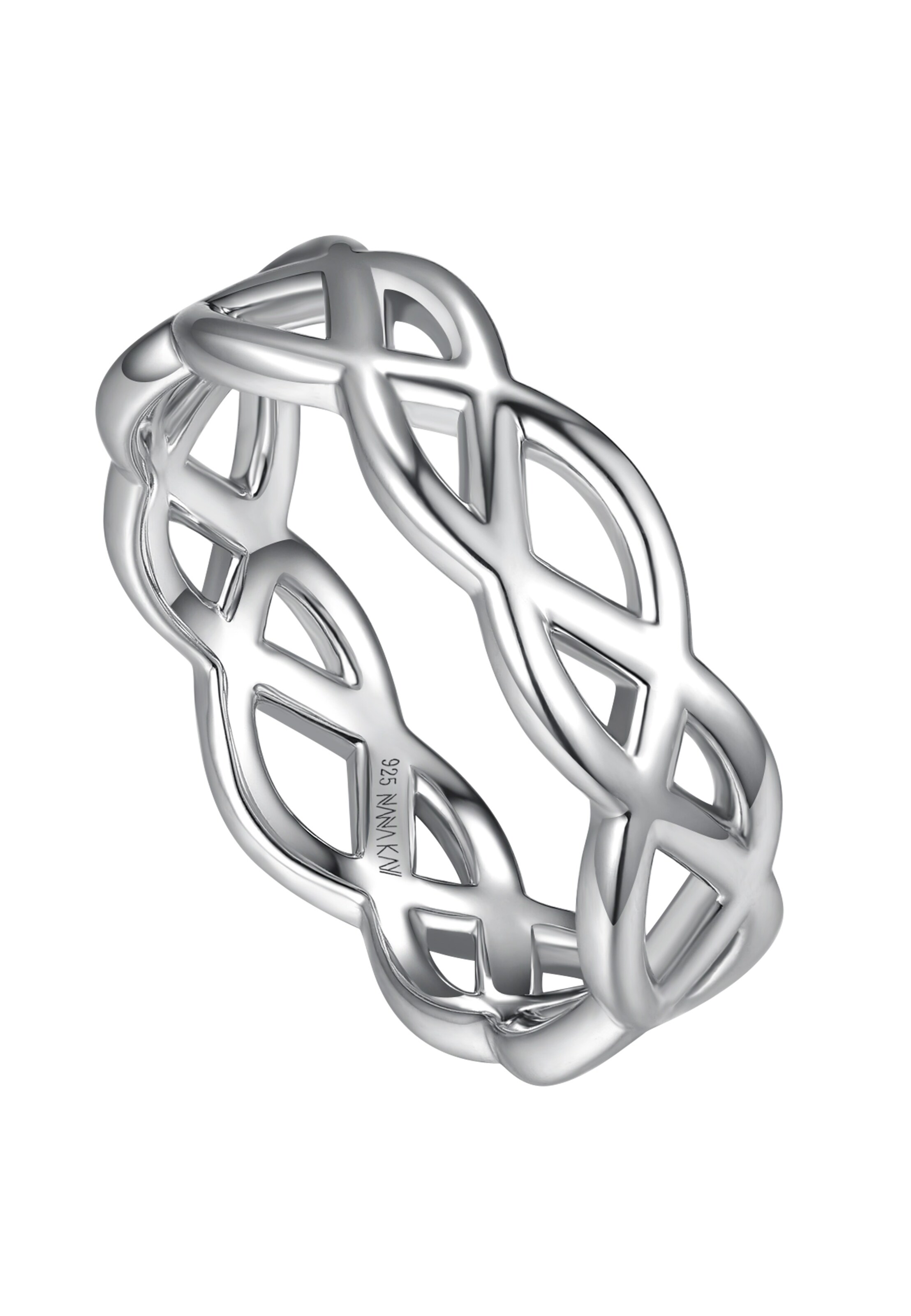 Nana Kay Ring 'Solid Flair' in Silver: front