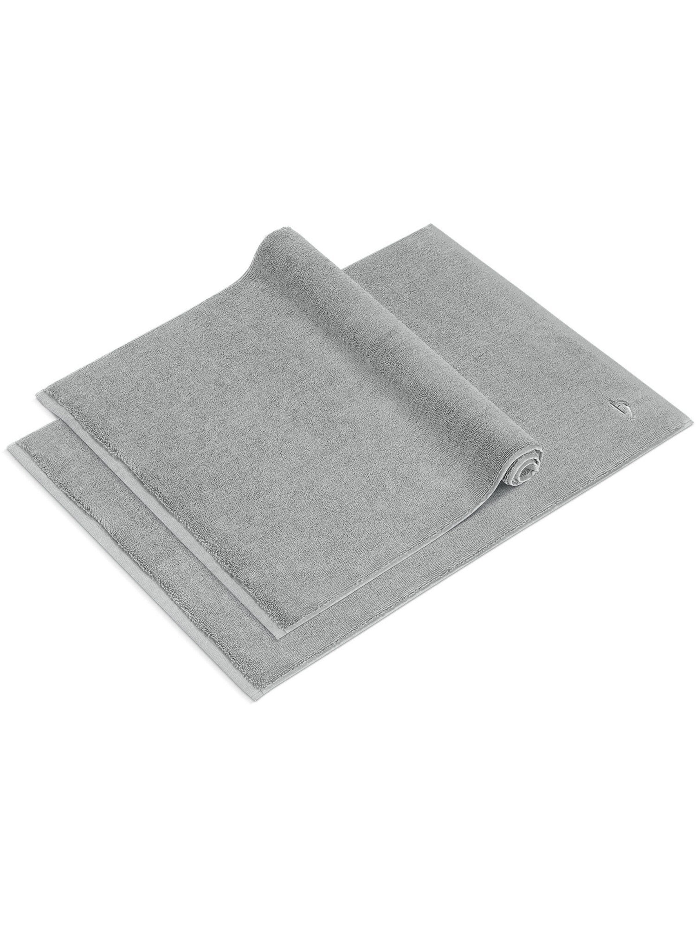 Tapis de bain 'Pura' Herzbach home en argent : devant