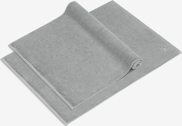 Herzbach home 2er Set Badvorleger 'Pura', 1200 gsm, Premium-Qualität, mit Logo Stickerei in Silber: Vorderseite