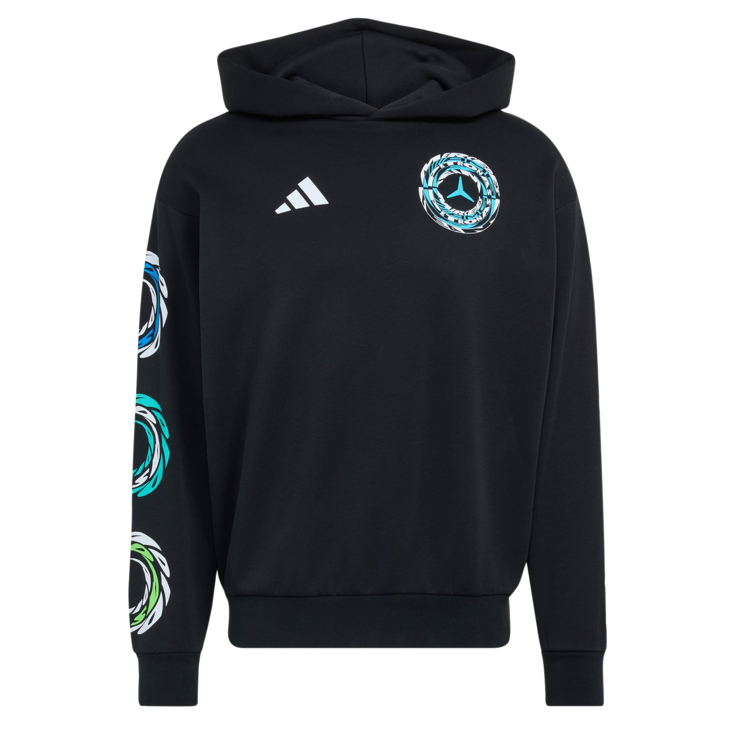 ADIDAS PERFORMANCE Sportsweatshirt 'Mercedes Amg Petronas Formula 1 Team' in Zwart: voorkant