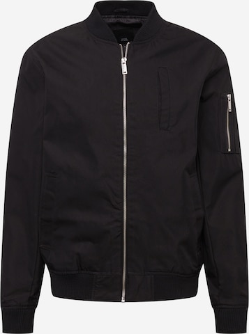 Veste mi-saison 'CHUNKY' River Island en noir : devant