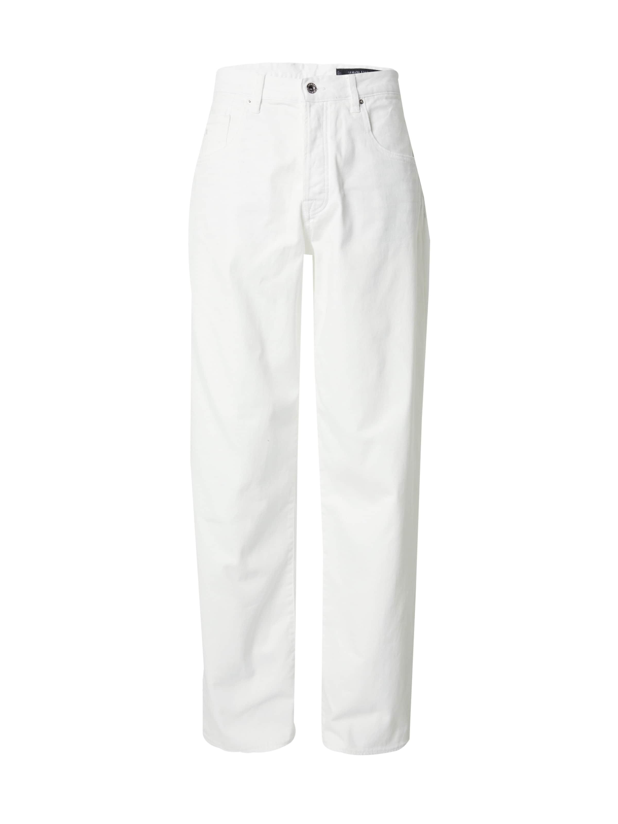 ARMANI EXCHANGE Loosefit Τζιν σε λευκό: μπροστά