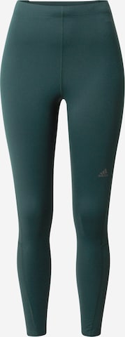 ADIDAS SPORTSWEAR Slimfit Sportbroek 'Run Icons Winter ' in Groen: voorkant