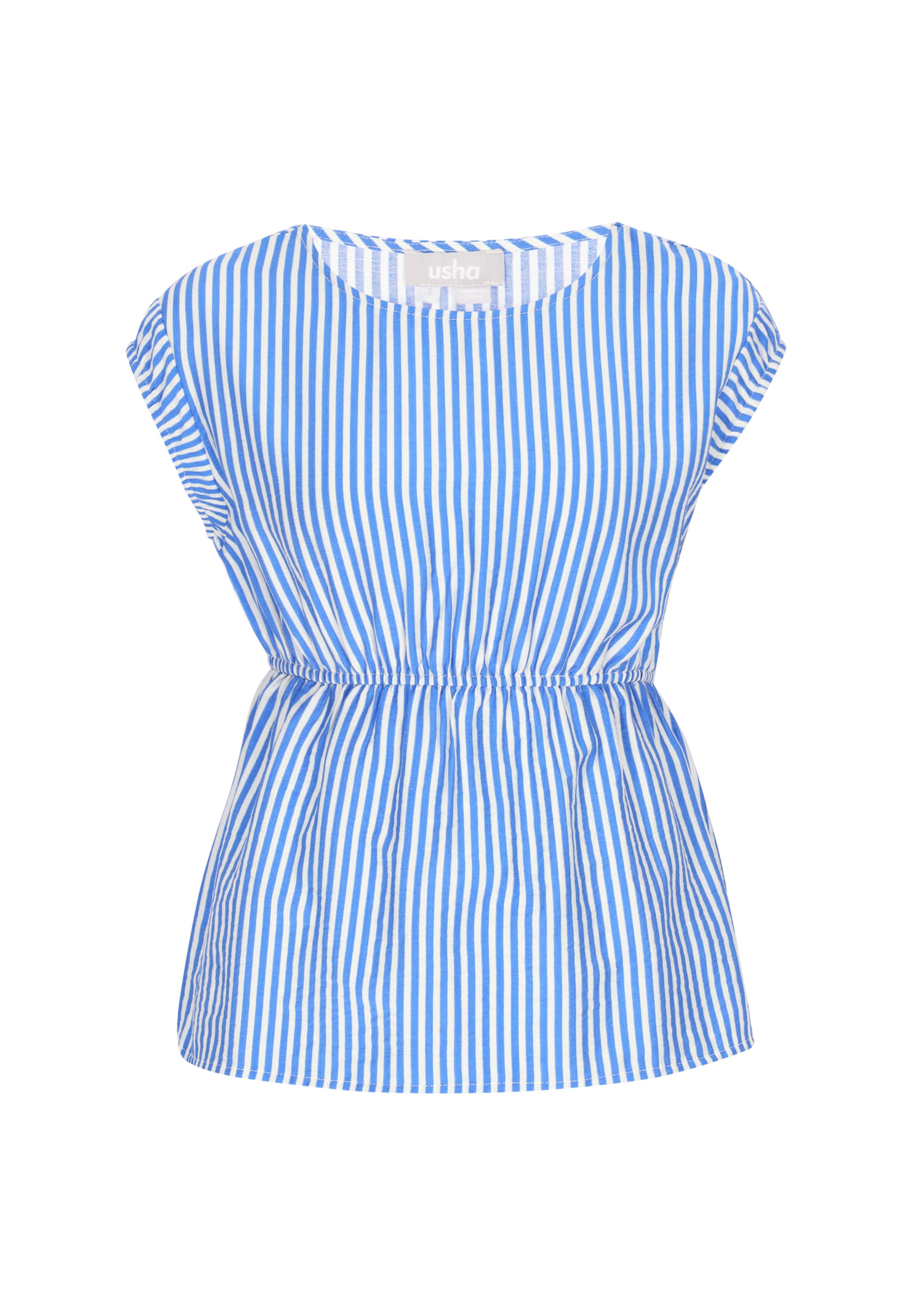 Chemisier Usha en bleu : devant