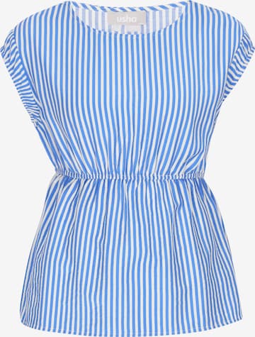 Chemisier Usha en bleu : devant