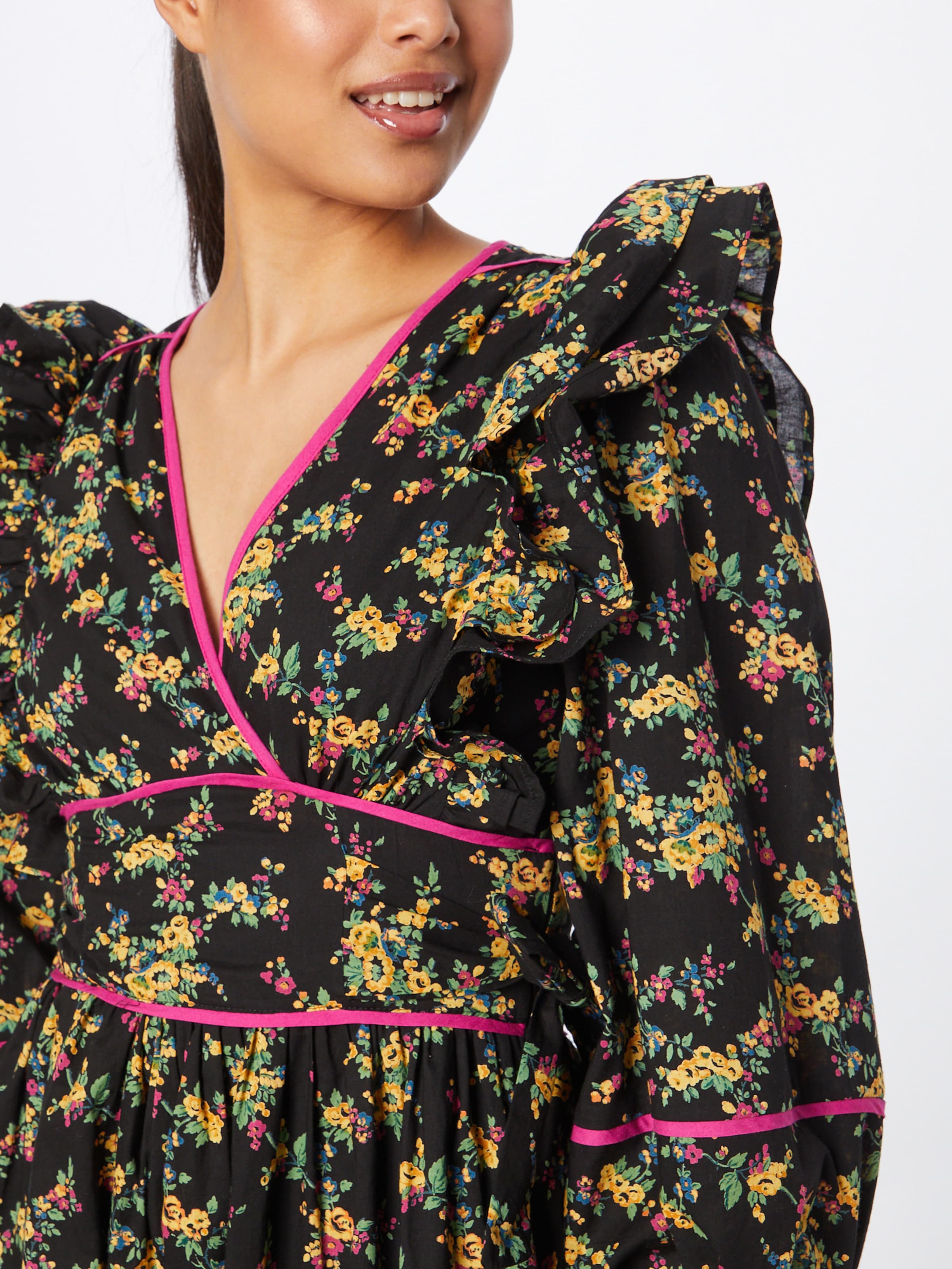 Warehouse black floral dress top