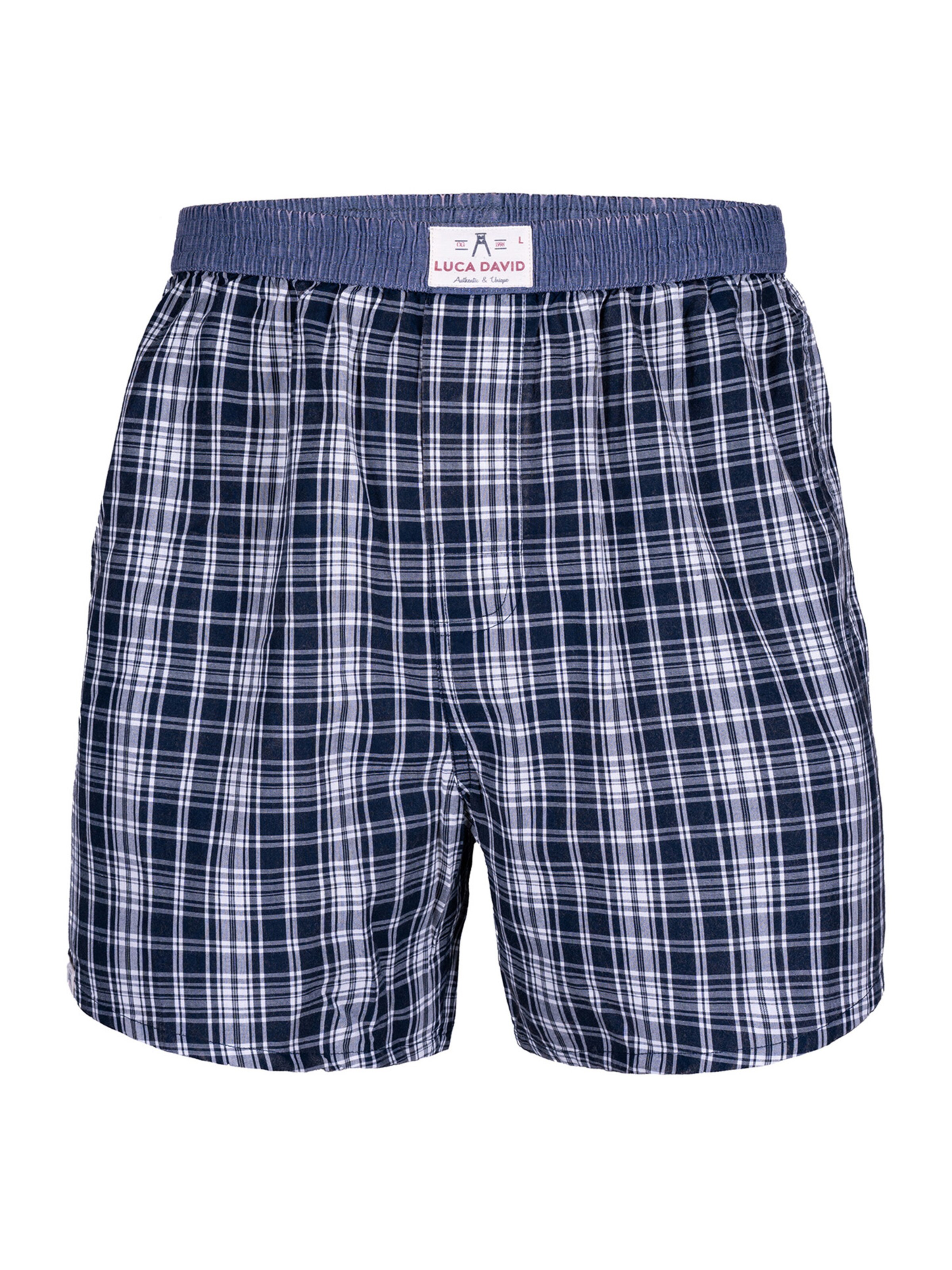 Luca David - Calzoncillo boxer 'Olden Glory' en azul