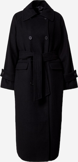 Palton de primăvară-toamnă minimum pe negru, Vizualizare produs
