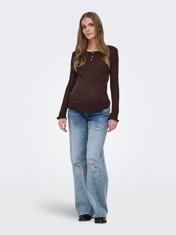 Only Maternity Wide leg Jeans 'OLMBlush' in Blauw