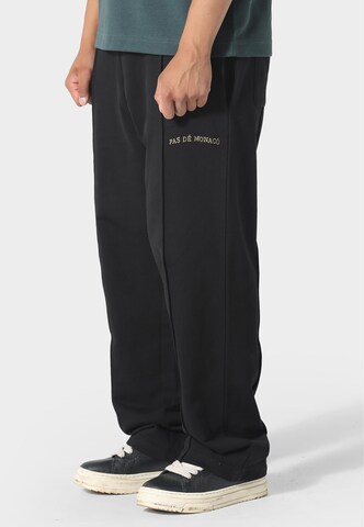 Pas De Monaco Loose fit Trousers 'Broderie' in Black