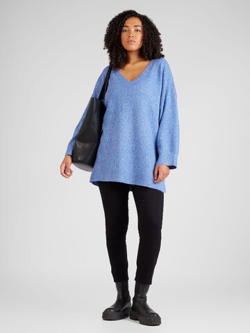 Vero Moda Curve Pullover 'Doffy' in Blau