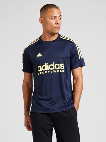 ADIDAS PERFORMANCE Performance shirt 'Tiro' in Blue: front