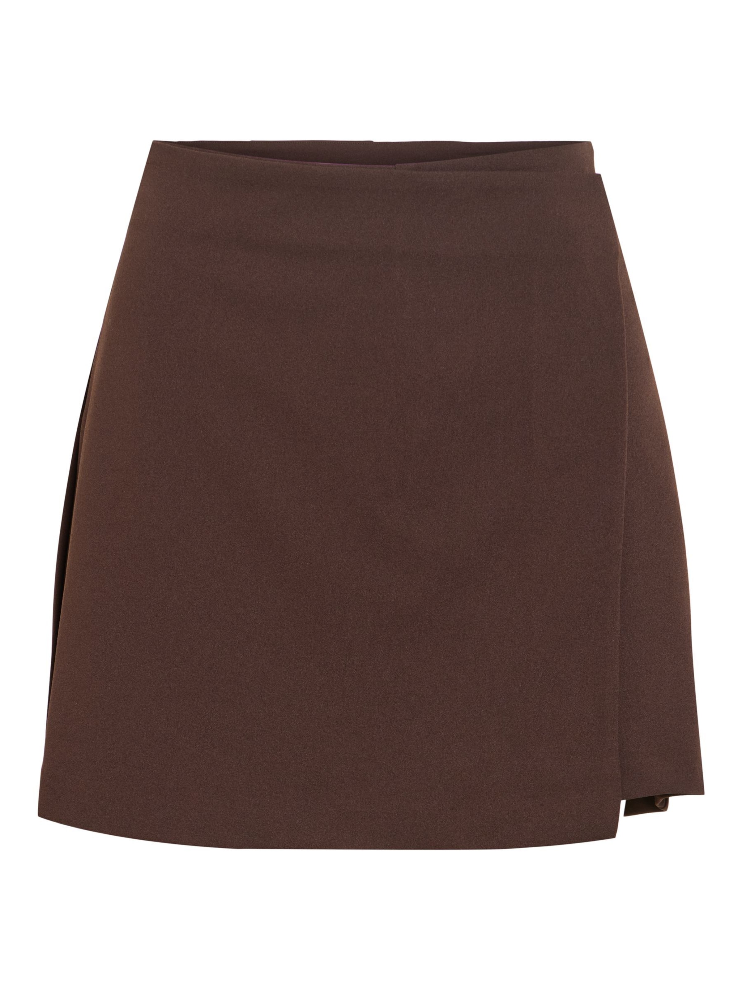 VILA Regular Skirt 'VIClara' in Brown: front
