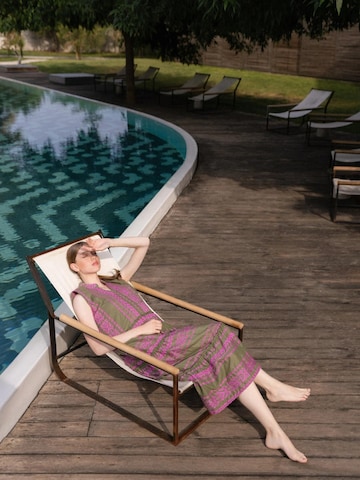 Pink Label Καλοκαιρινό φόρεμα 'BEACHWEAR LONG EMBRODERY MAGENTA' σε πράσινο
