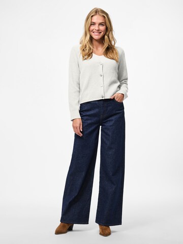 PIECES Knit Cardigan in White