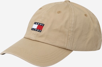 Tommy Jeans Cap 'Heritage' in Beige: front