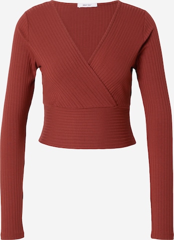 ABOUT YOU Shirt 'Cecile' in Brown: front