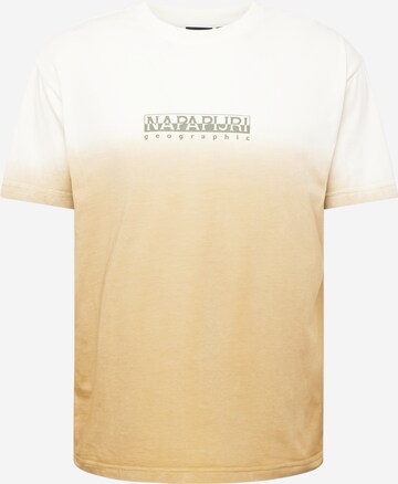 T-Shirt 'S-HOWARD' NAPAPIJRI en beige : devant