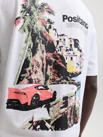 JACK & JONES Tričko 'JORPOST' – bílá