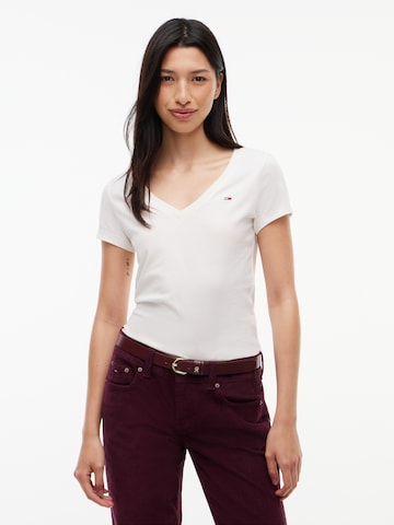 Tommy Jeans Μπλουζάκι σε λευκό: μπροστά