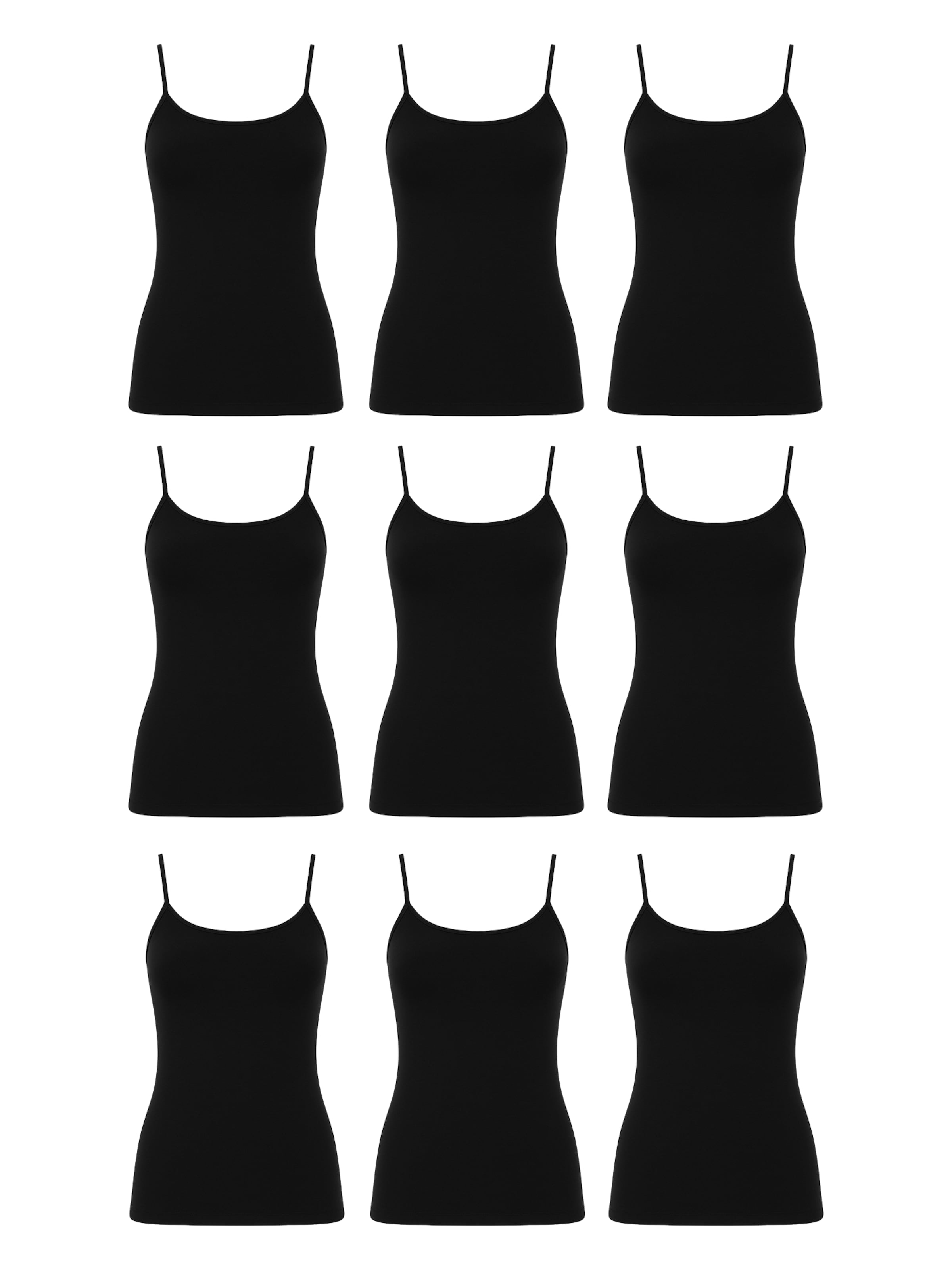 Erdem Unterhemd in Schwarz: Vorderseite