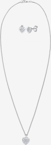 ELLI Jewelry Set 'Herz' in Silver