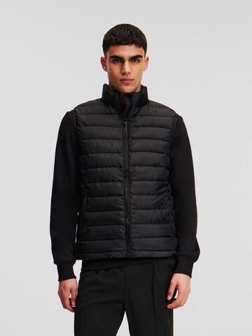 Karl Lagerfeld Weste 'Gilet' in Schwarz: Vorderseite