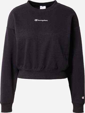 Champion Authentic Athletic Apparel Sweatshirt in Black: front