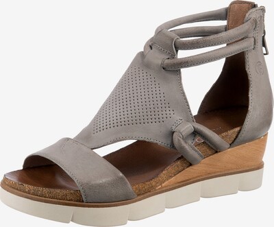 JOLANA & FENENA Keilsandalette in grau, Produktansicht