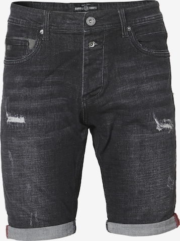 KOROSHI Slimfit Jeans i svart: framsida
