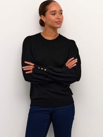 Pullover 'Lizza' di Kaffe in nero: frontale