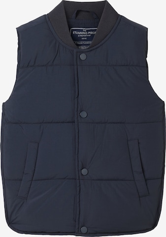 TOM TAILOR Vest in Blue: front