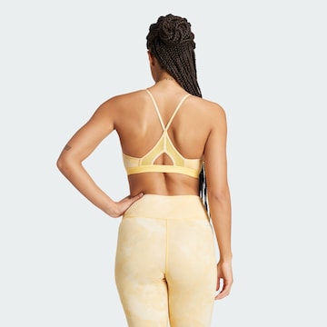 ADIDAS PERFORMANCE Bralette Sports Bra 'Aeroreact Training Essentials' in Yellow