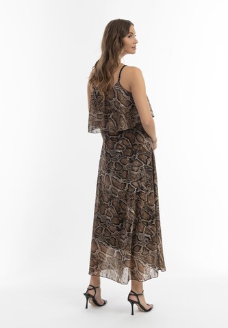 Robe d’été faina en marron