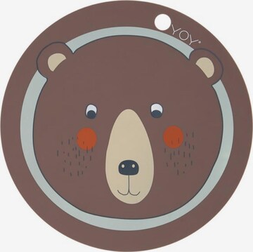 OYOY LIVING DESIGN Tafelset 'Bear' in Bruin: voorkant