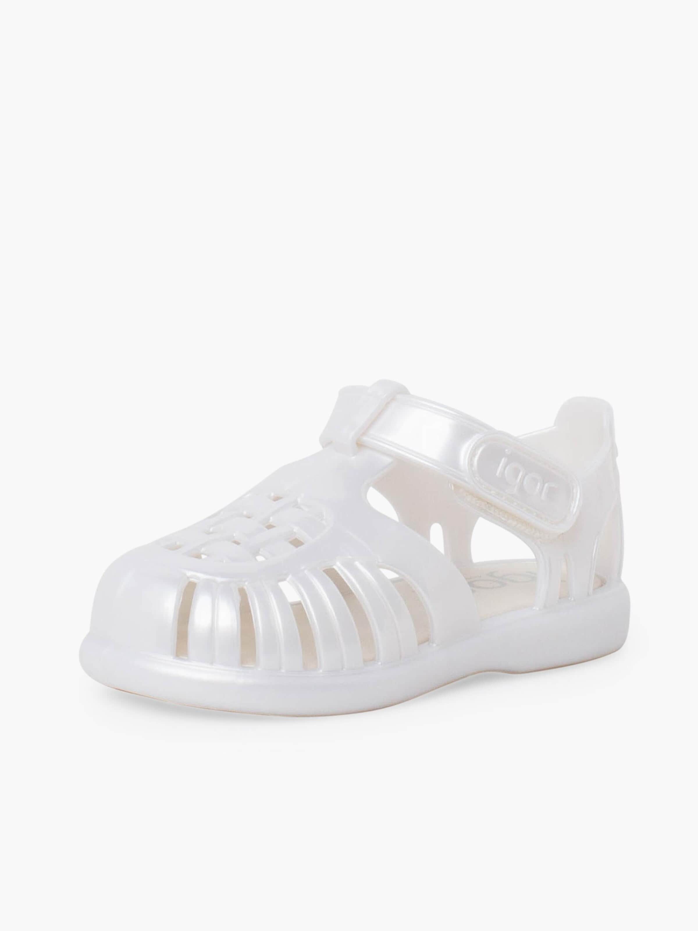 Scarpe da spiaggia / da bagno di IGOR in argento: frontale