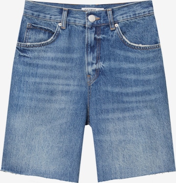 Pull&Bear Loosefit Shorts in Blau: predná strana